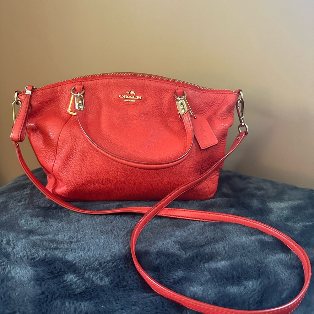 Coach Red Leather Women's Bag